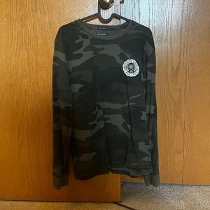 Mens size medium camo Abercrombie and fitch long sleeve t shirt
